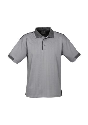 Picture of Biz Collection Mens Noosa Polo Shirt Self Check Bizcool Breathable 60% Cotton 40% Polyester